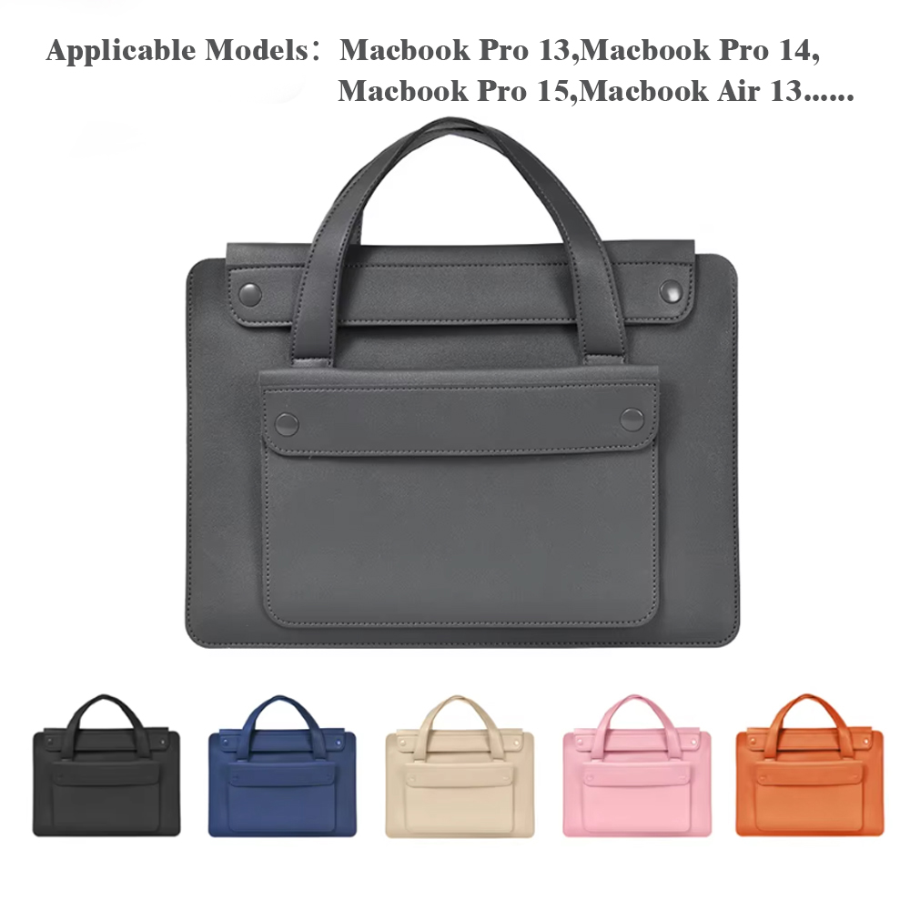 Leather Work Laptop Bag - Laptop Bag Handbag Sleeve PU Leather