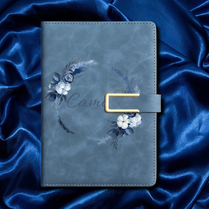 Leather Work Diary - Customizable Faux Leather A5 Notebook Custom
