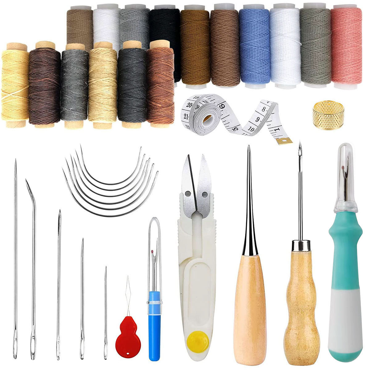 Leatherwork For Beginners - 34-Piece Leather Craft Tools Kit –