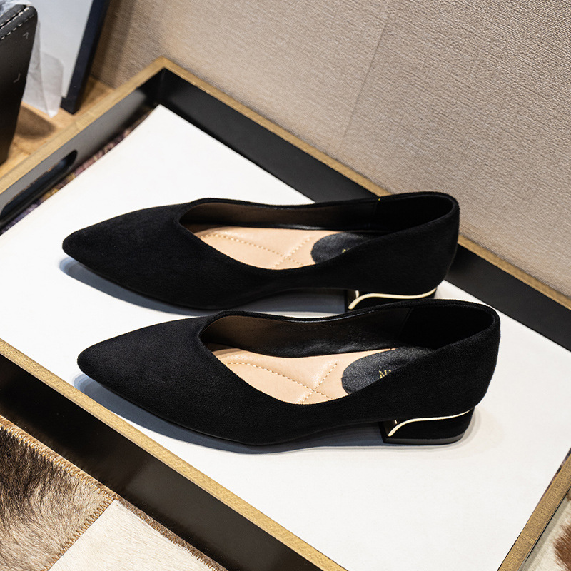 Women's Pointed Toe Simple Chu - Leather Work Is ulasan dan harga