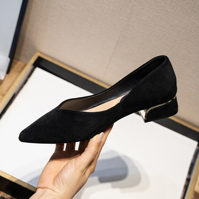 Women's Pointed Toe Simple Chu - Leather Work Is ulasan dan harga