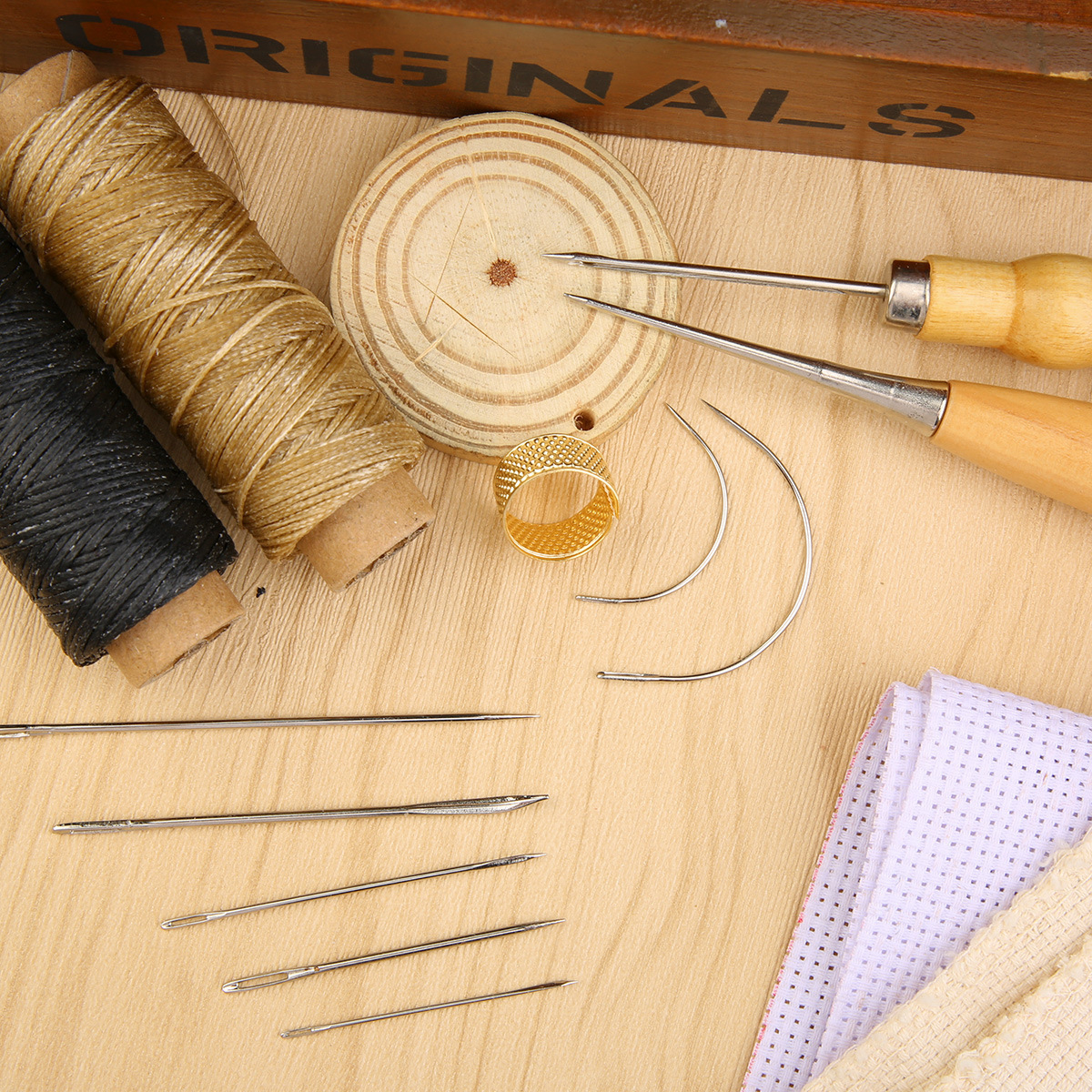 13pcs Waxed Thread Leatherwork - Leatherwork For Beginners ulasan dan harga