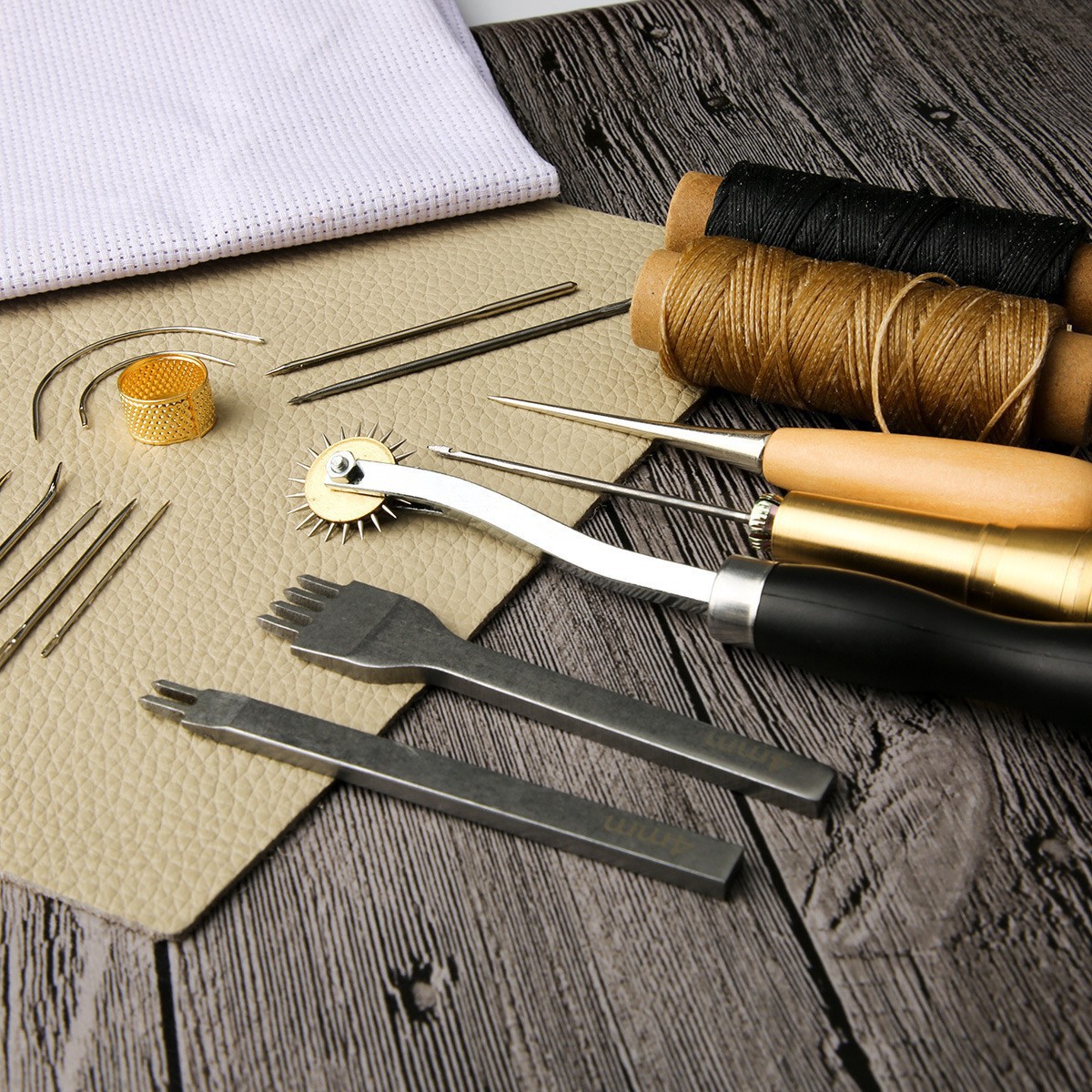 13pcs Waxed Thread Leatherwork - Leatherwork For Beginners ulasan dan harga