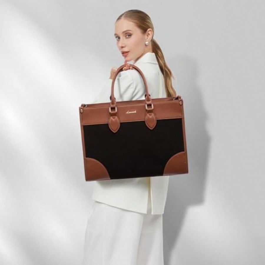 Laptop Bag For Women 15.6 Lnch - Leather Work Laptop Bag ulasan dan harga