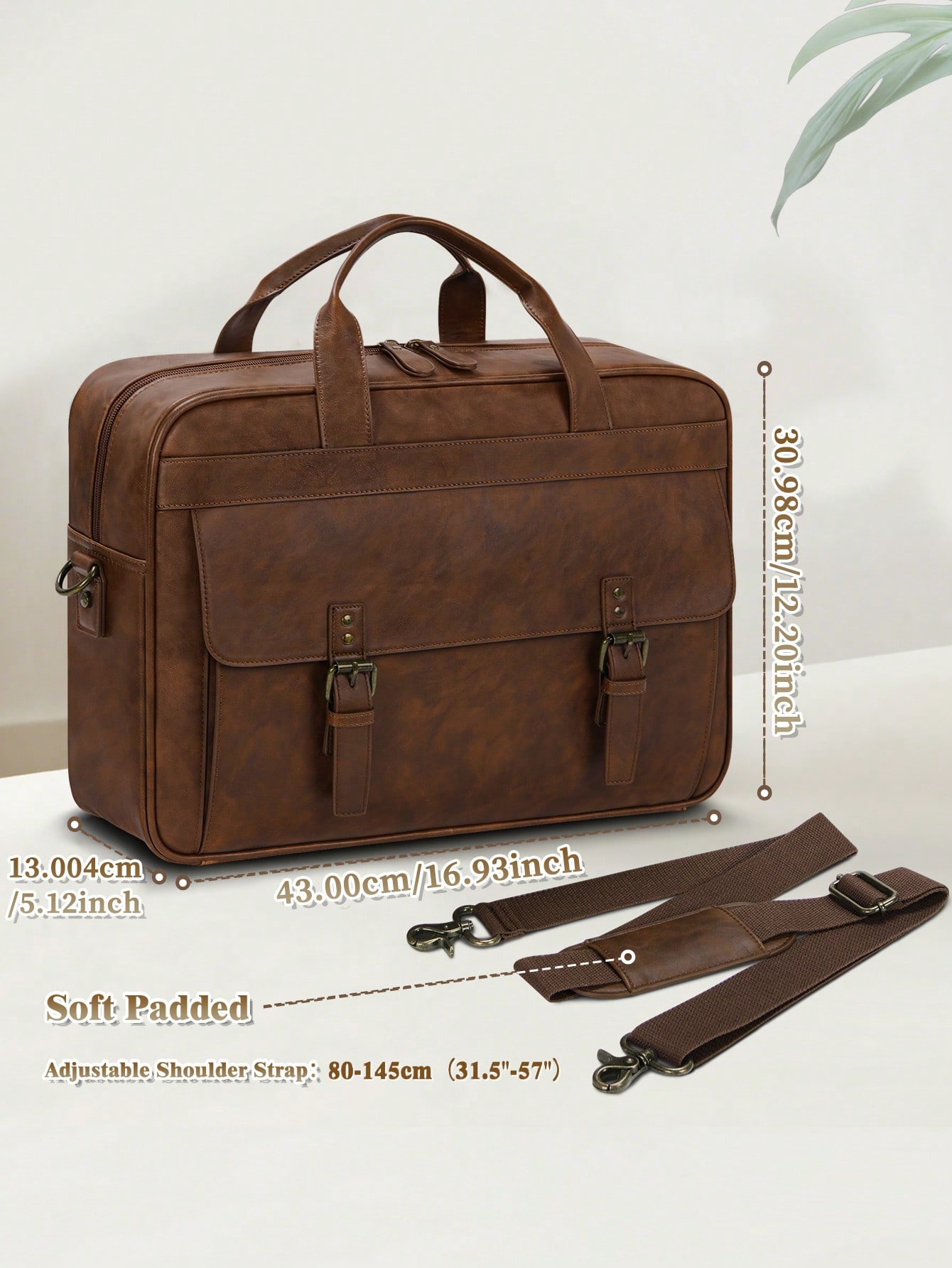 Vintage Leather Messenger Bag  - Leather Work Laptop Bag ulasan dan harga