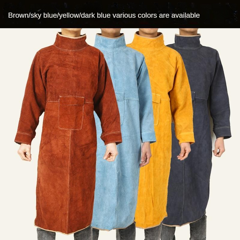 Welder Protective Cover Cowhid - Leather Work Overalls ulasan dan harga