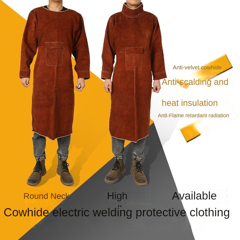 Welder Protective Cover Cowhid - Leather Work Overalls ulasan dan harga