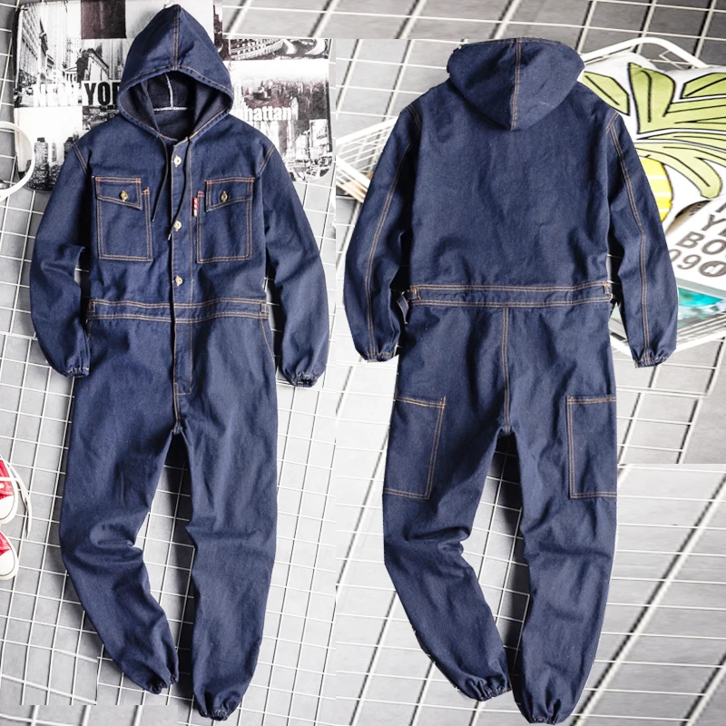 Denim Coverall Electric Weldin - Leather Work Overalls ulasan dan harga