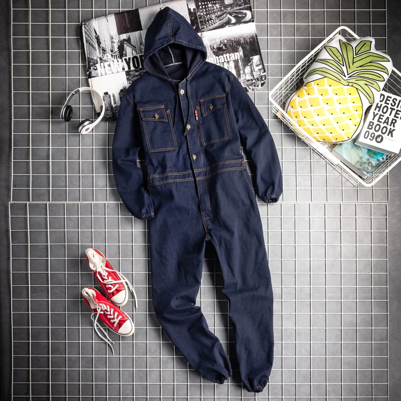 Denim Coverall Electric Weldin - Leather Work Overalls ulasan dan harga