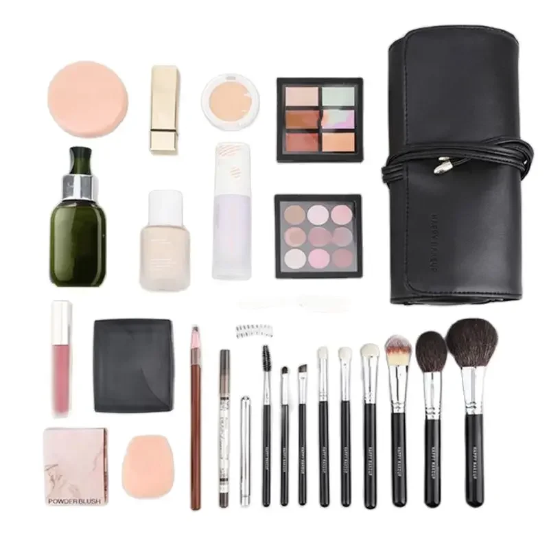 Women's Makeup Brush Bag Rolli - Leatherwork Rings ulasan dan harga