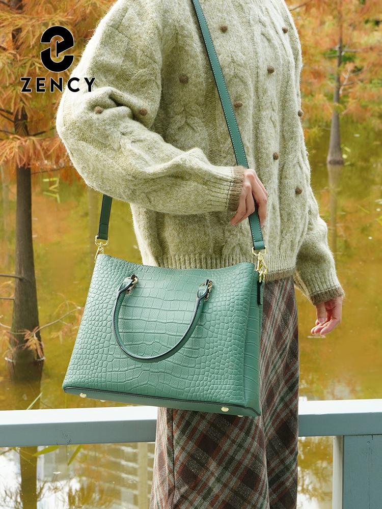 Zency Women's Genuine Leather  - Leather Work Bag Women ulasan dan harga