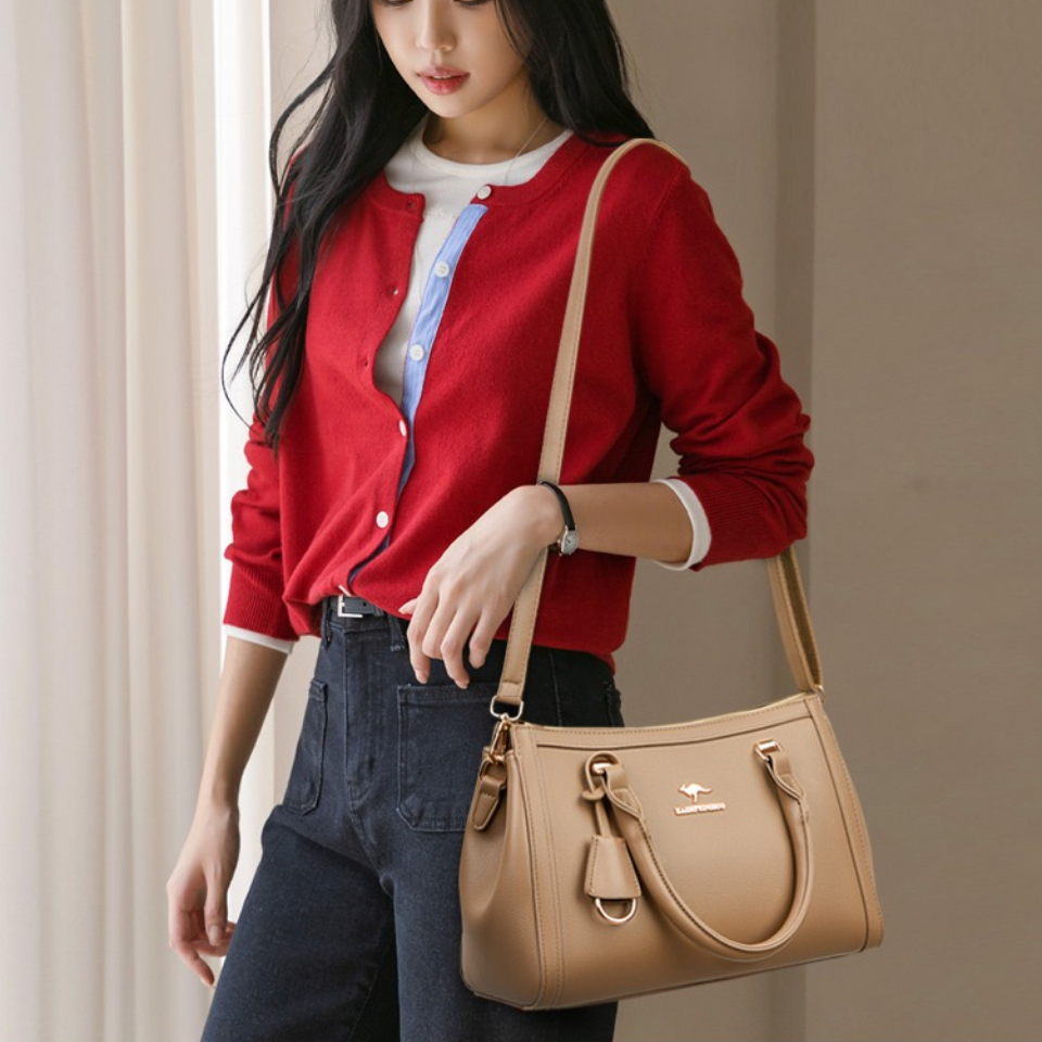 Kangaroo Brand Soft Pu Leather - Leather Work Bag Women ulasan dan harga