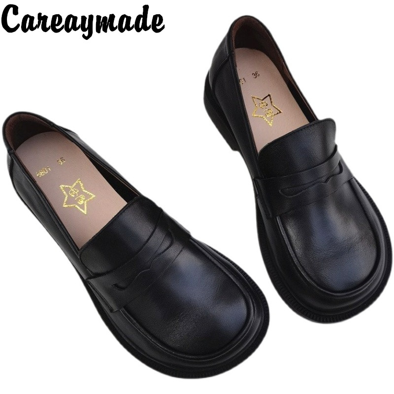 Careaymade-Women's Casual Shoe - Leather Work Is ulasan dan harga
