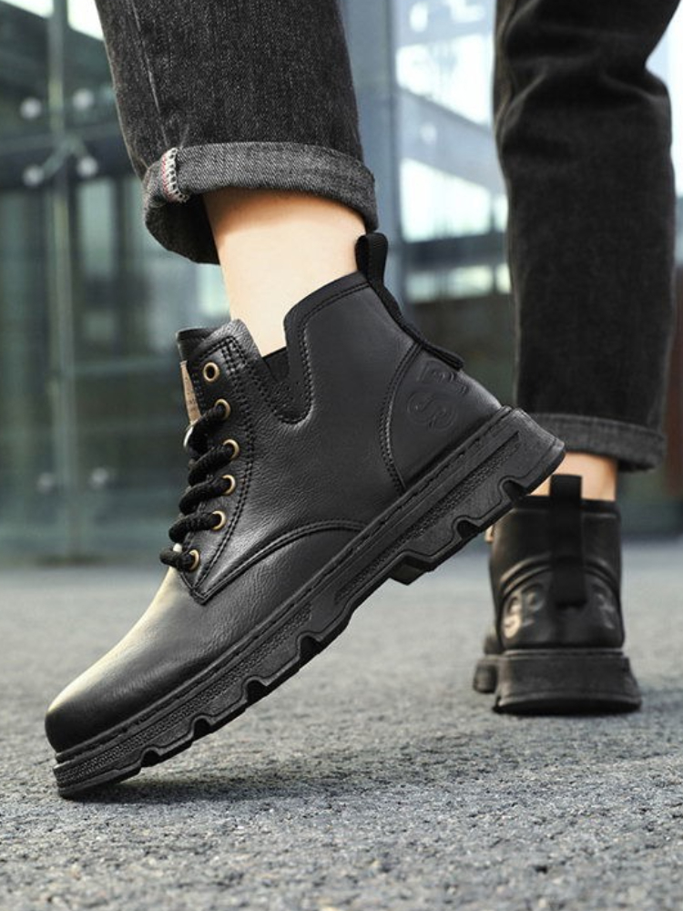 ​Men’s 2025 Winter New Arrival - Leather Work Boots ulasan dan harga