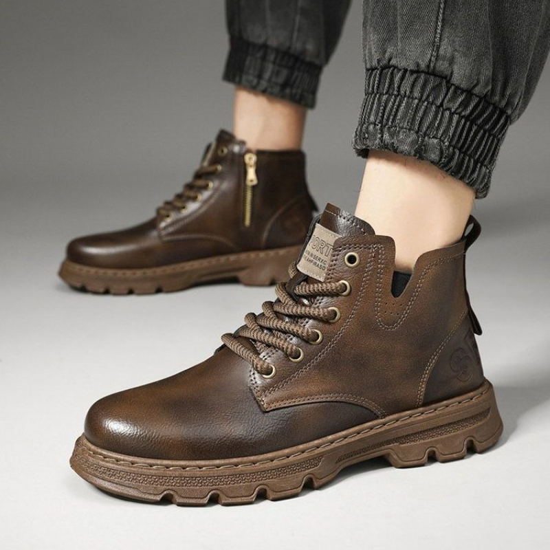 ​Men’s 2025 Winter New Arrival - Leather Work Boots ulasan dan harga