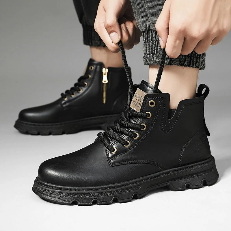 ​Men’s 2025 Winter New Arrival - Leather Work Boots ulasan dan harga