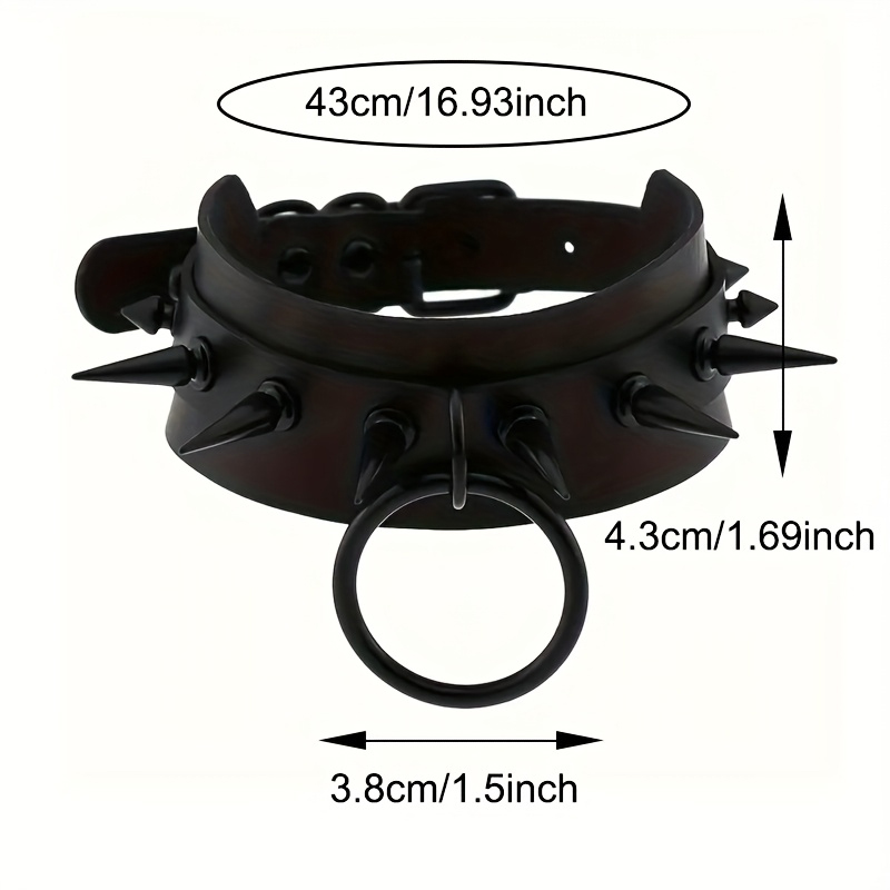 Gothic Punk Rock Black Long Po - Leatherwork Rings ulasan dan harga
