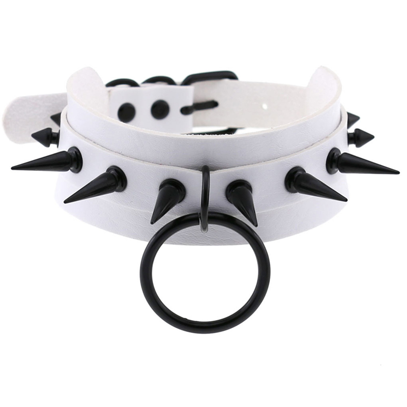 Gothic Punk Rock Black Long Po - Leatherwork Rings ulasan dan harga
