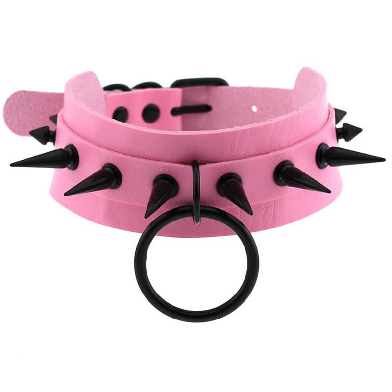 Gothic Punk Rock Black Long Po - Leatherwork Rings ulasan dan harga