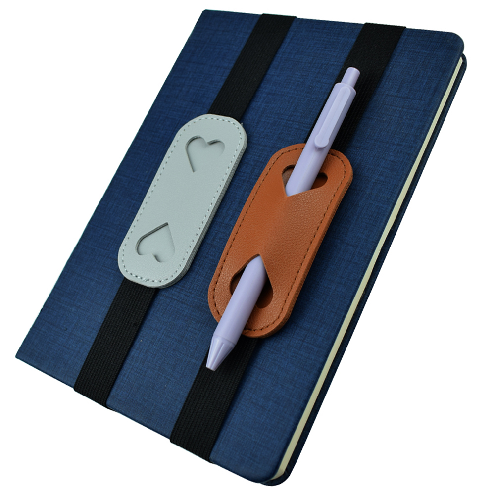 Elastic PU Leather Pen Holder  - Leather Work Diary ulasan dan harga