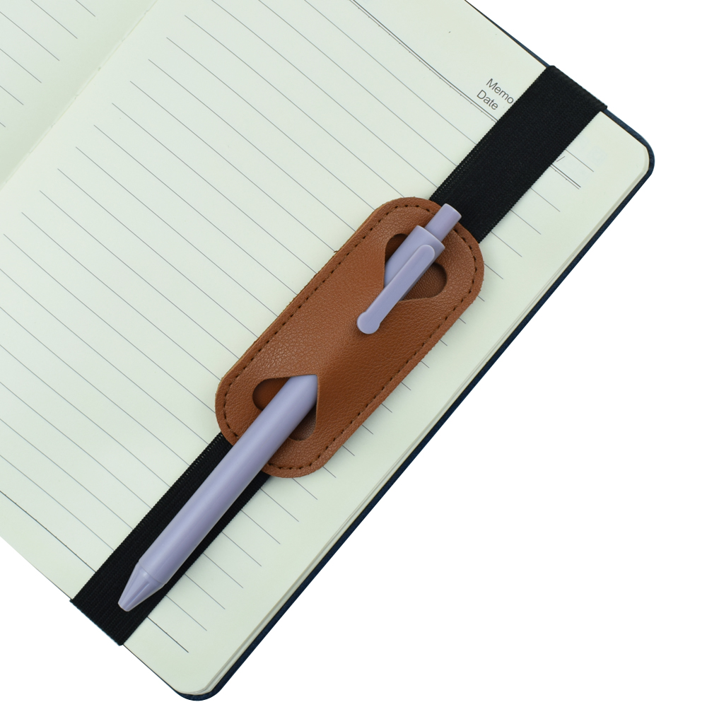 Elastic PU Leather Pen Holder  - Leather Work Diary ulasan dan harga