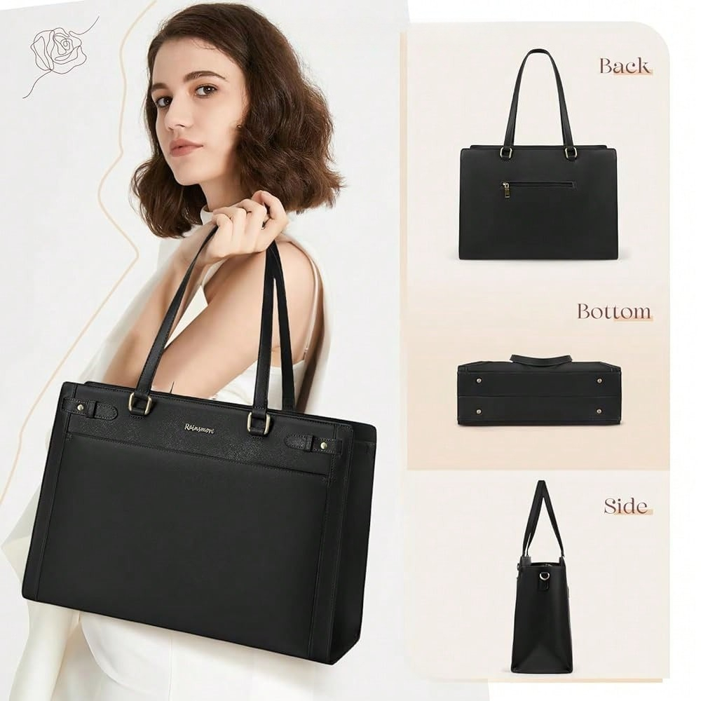 Laptop Bag For Women 15.6 Inch - Leather Work Laptop Bag ulasan dan harga