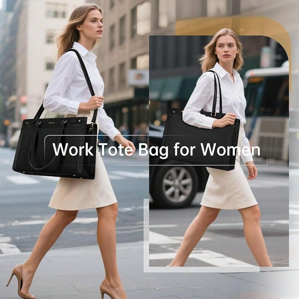 Laptop Bag For Women 15.6 Inch - Leather Work Laptop Bag ulasan dan harga