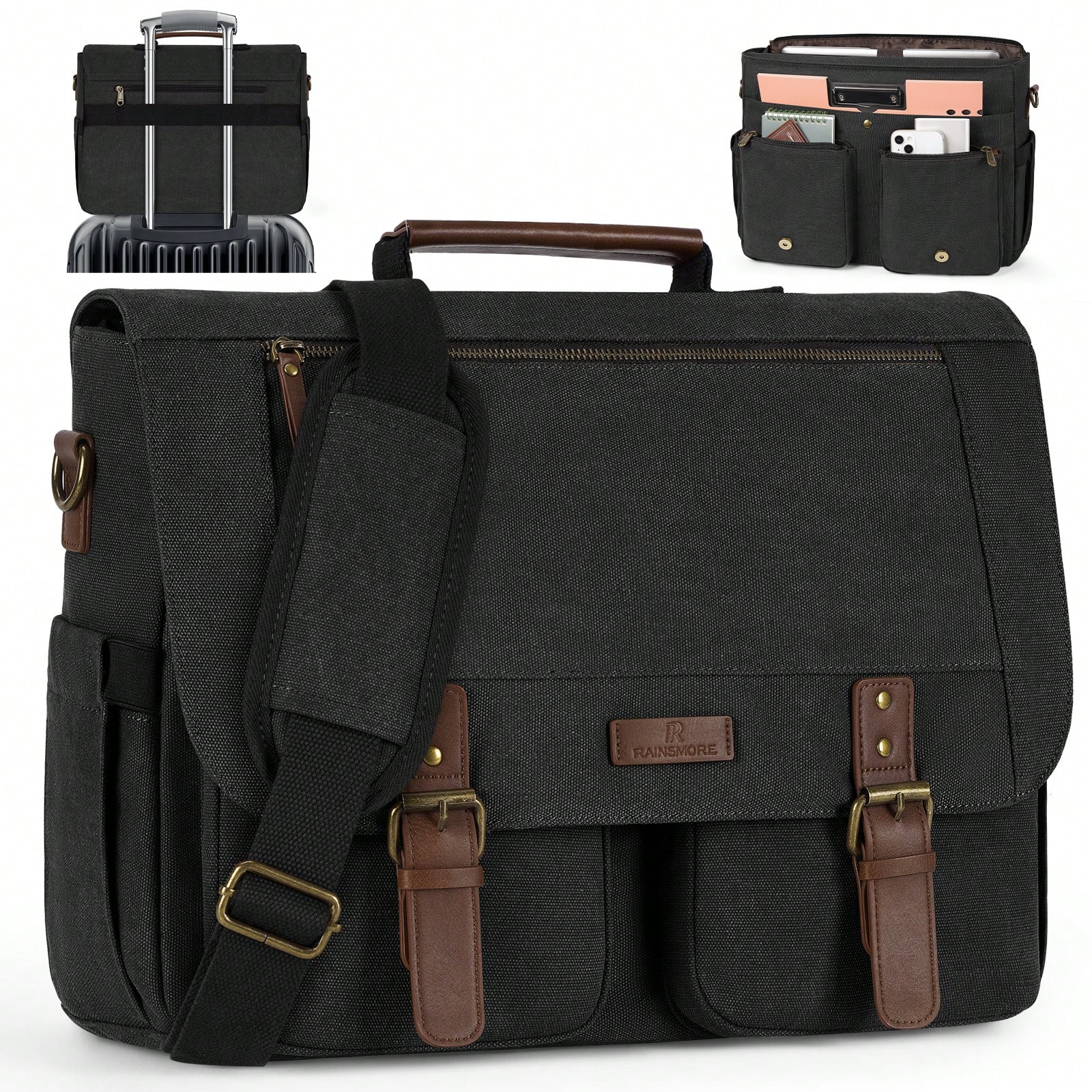 Vintage Men's Messenger Bag, 1 - Leather Work Laptop Bag ulasan dan harga