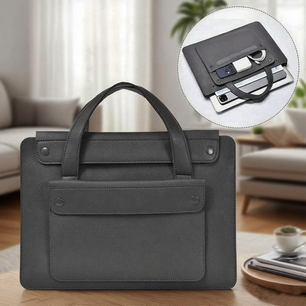 Laptop Bag Handbag Sleeve PU L - Leather Work Laptop Bag ulasan dan harga