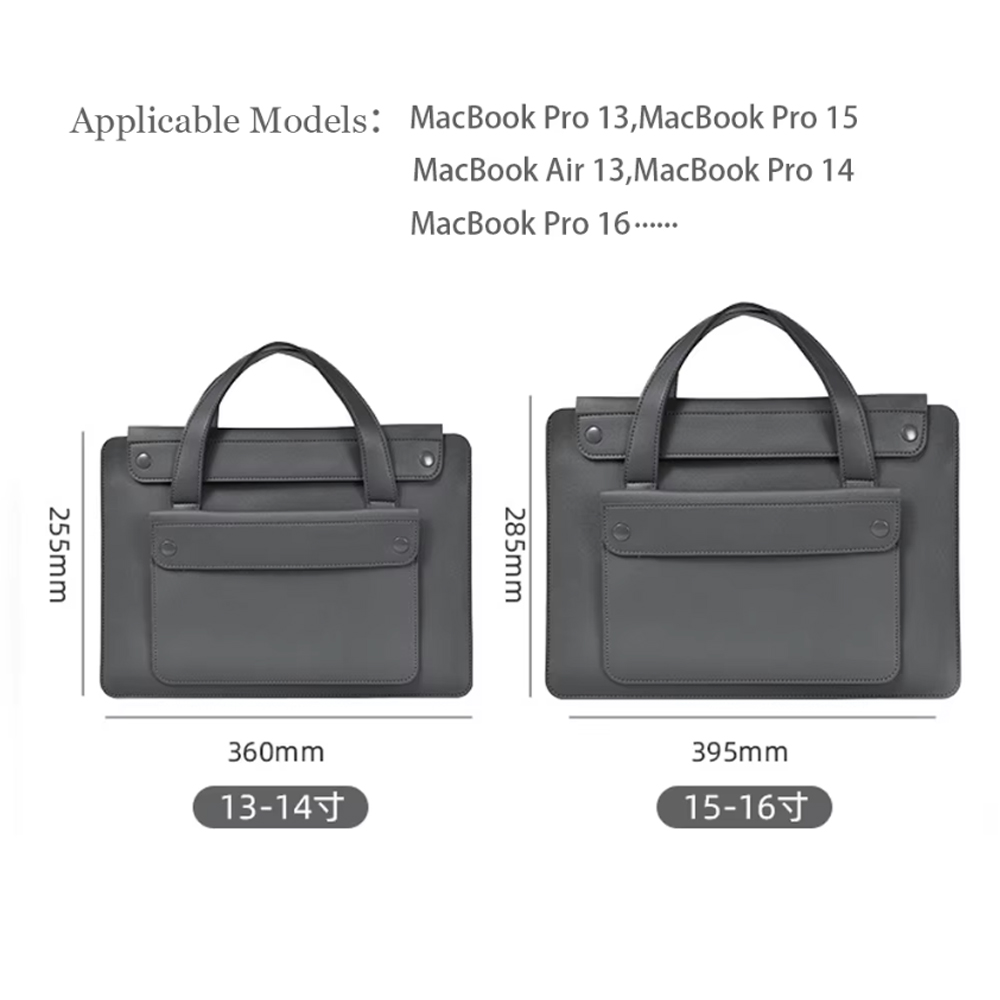 Laptop Bag Handbag Sleeve PU L - Leather Work Laptop Bag ulasan dan harga