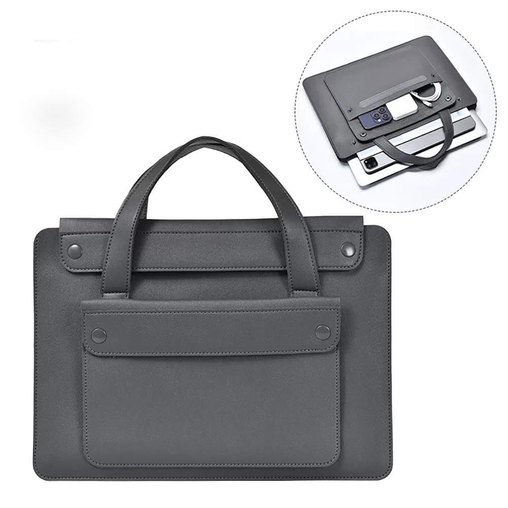 Laptop Bag Handbag Sleeve PU L - Leather Work Laptop Bag ulasan dan harga