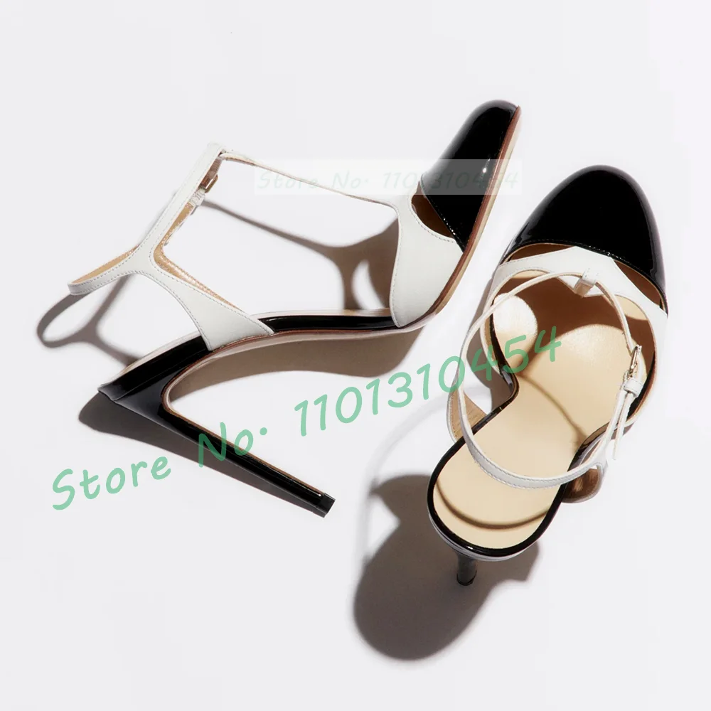 Two Tones T-bar Sandals For Wo - Leather Work Is ulasan dan harga
