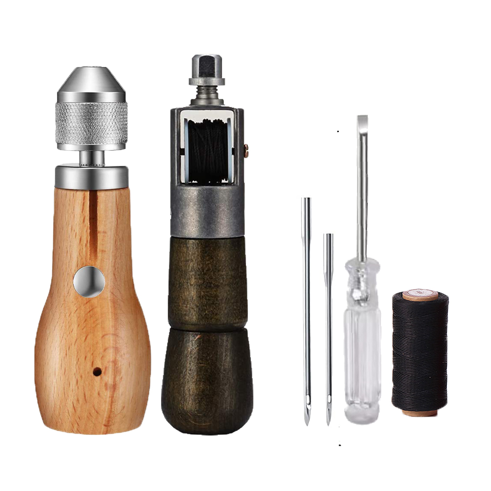 Leather Sewing Awl Thread Kit  - Waxed Thread Linen ulasan dan harga