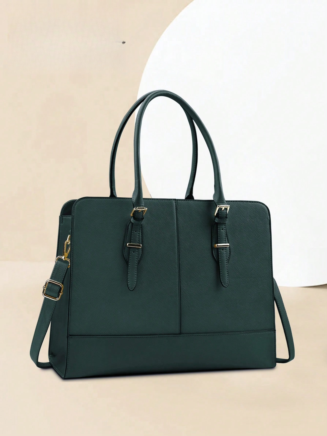 15.6 Inch Leather Laptop Tote  - Leather Work Laptop Bag ulasan dan harga