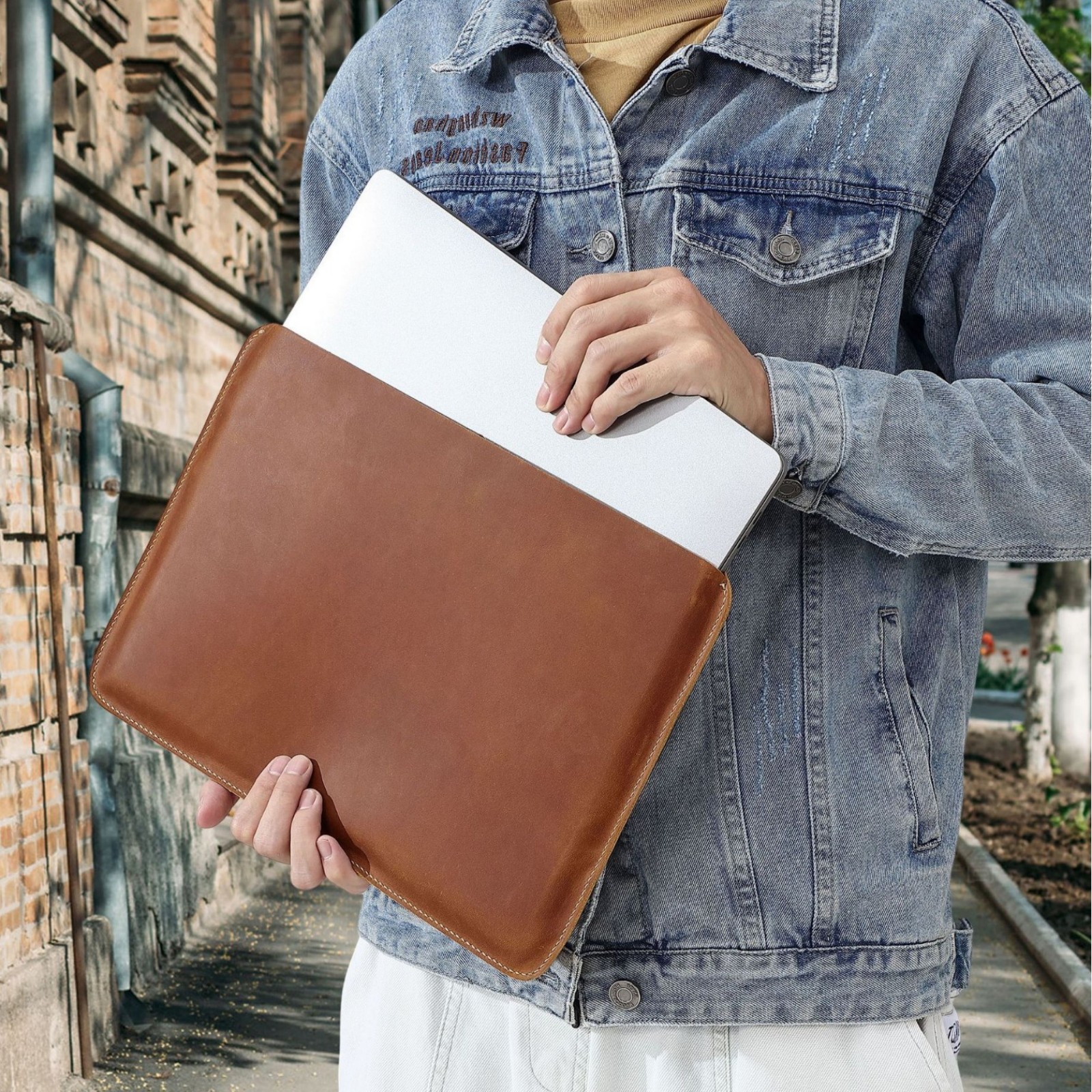 Genuine Leather Slim Laptop Sl - Leather Work Diary ulasan dan harga
