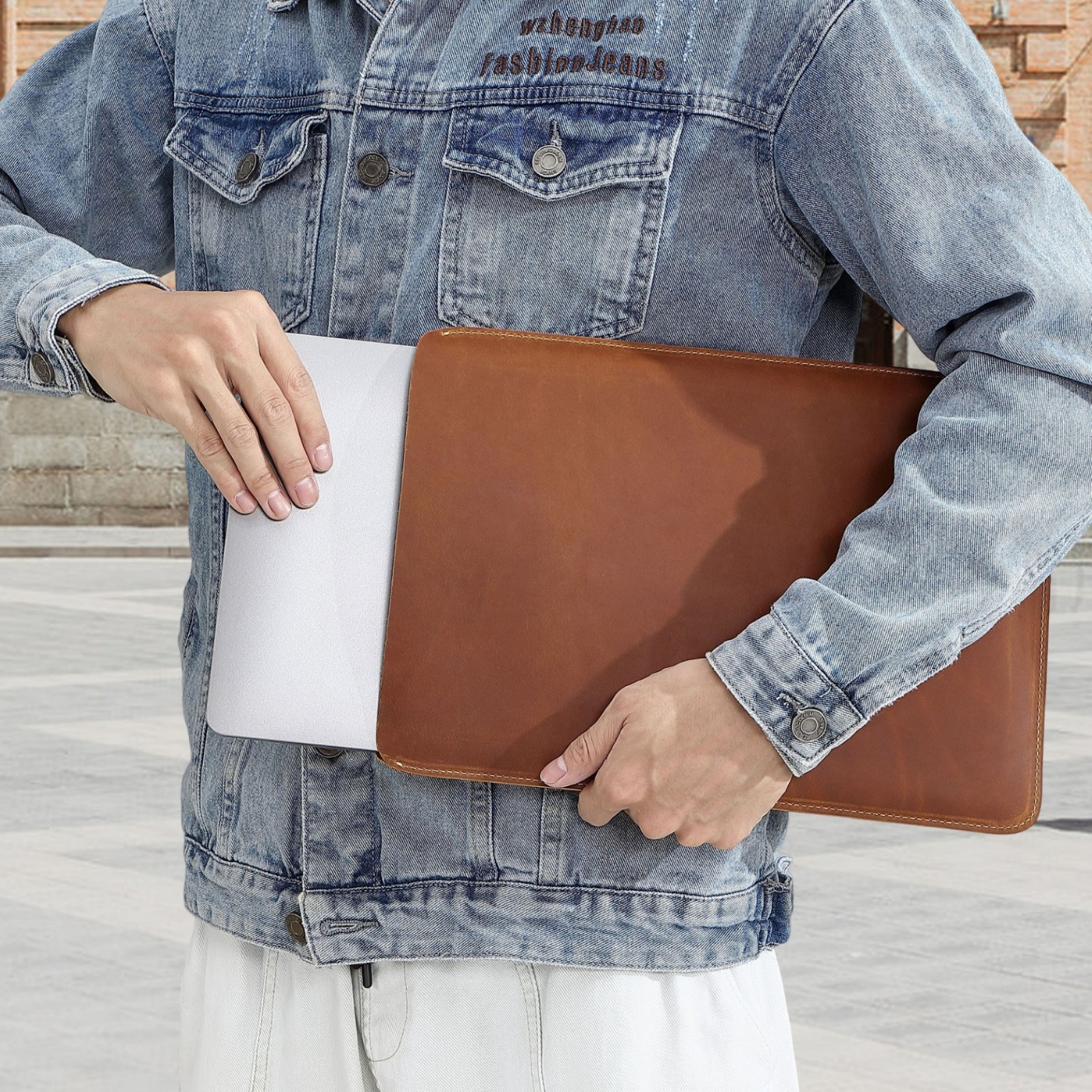 Genuine Leather Slim Laptop Sl - Leather Work Diary ulasan dan harga