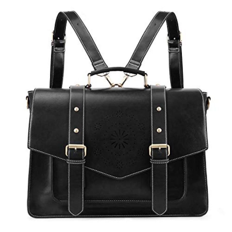 Backpack for Women Briefcase M - Leather Work Laptop Bag ulasan dan harga