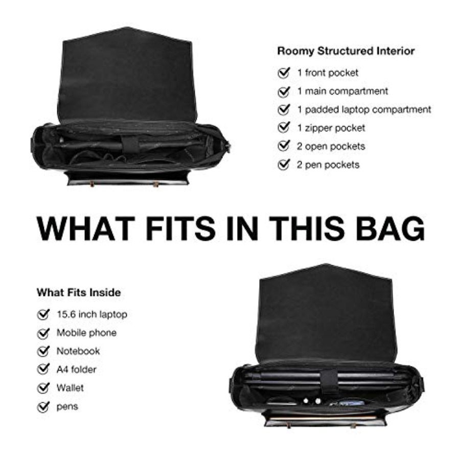 Backpack for Women Briefcase M - Leather Work Laptop Bag ulasan dan harga