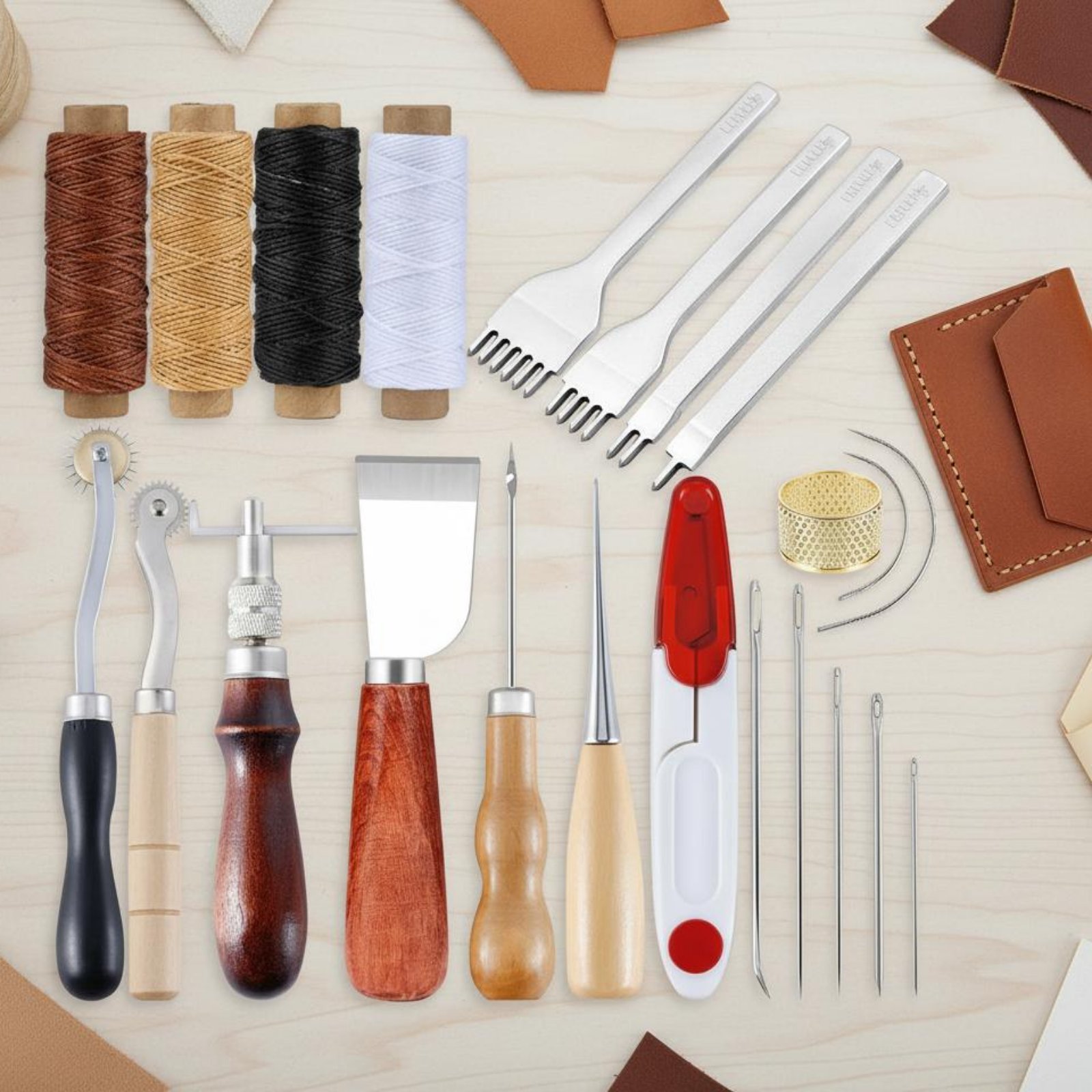 Leather Hand Sewing Tool Set M - Leatherwork For Beginners ulasan dan harga