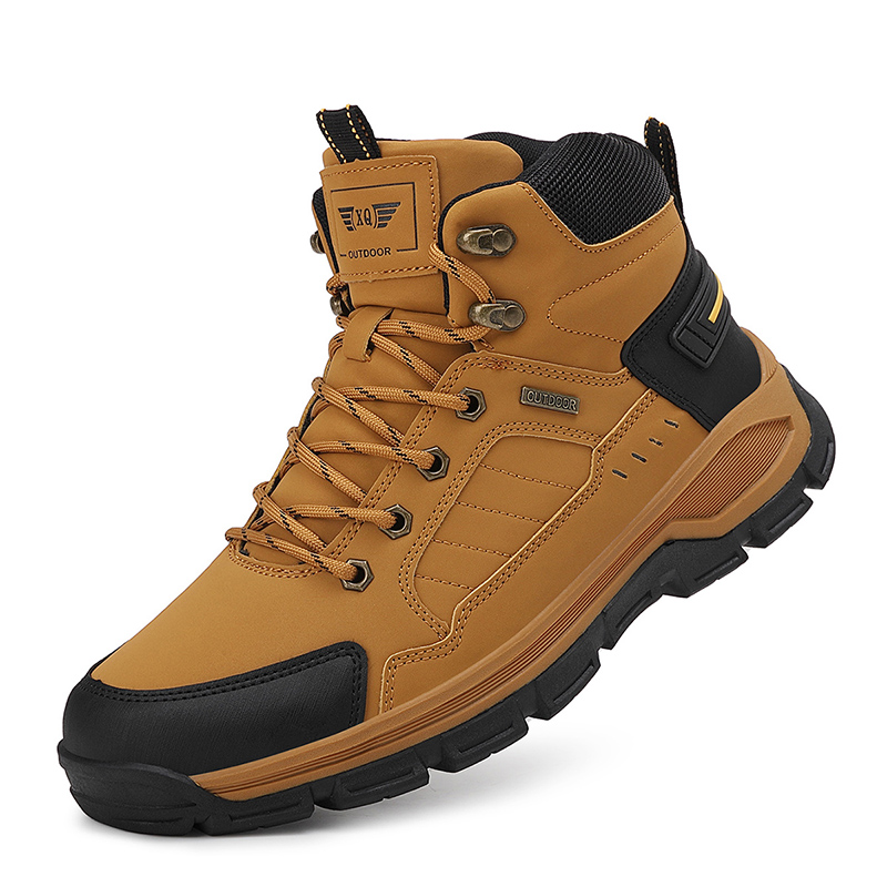 New Autumn Men's Boots Fashion - Leather Work Boots ulasan dan harga