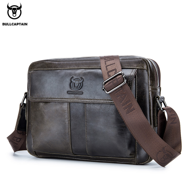 BULLCAPTAIN Genuine Leather Me - Leather Work Laptop Bag ulasan dan harga