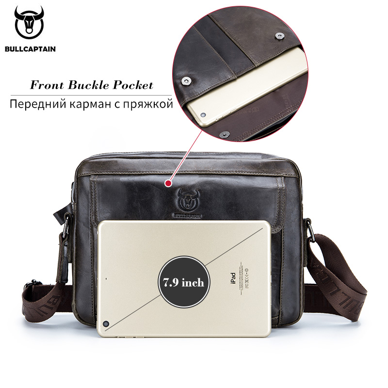 BULLCAPTAIN Genuine Leather Me - Leather Work Laptop Bag ulasan dan harga