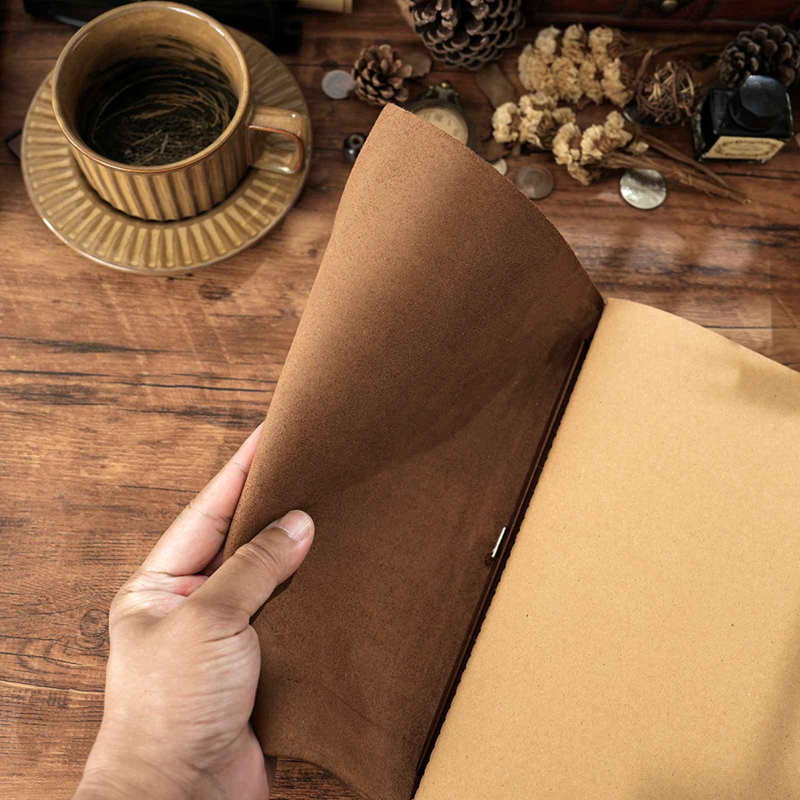 Handmade B5 Genuine Leather Tr - Leather Work Diary ulasan dan harga
