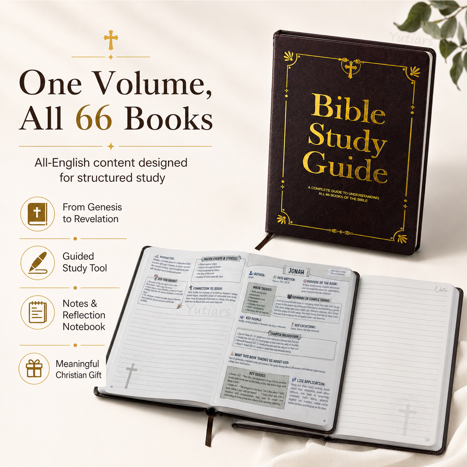 PU Leather Bible Study Journal - Leather Work Diary ulasan dan harga