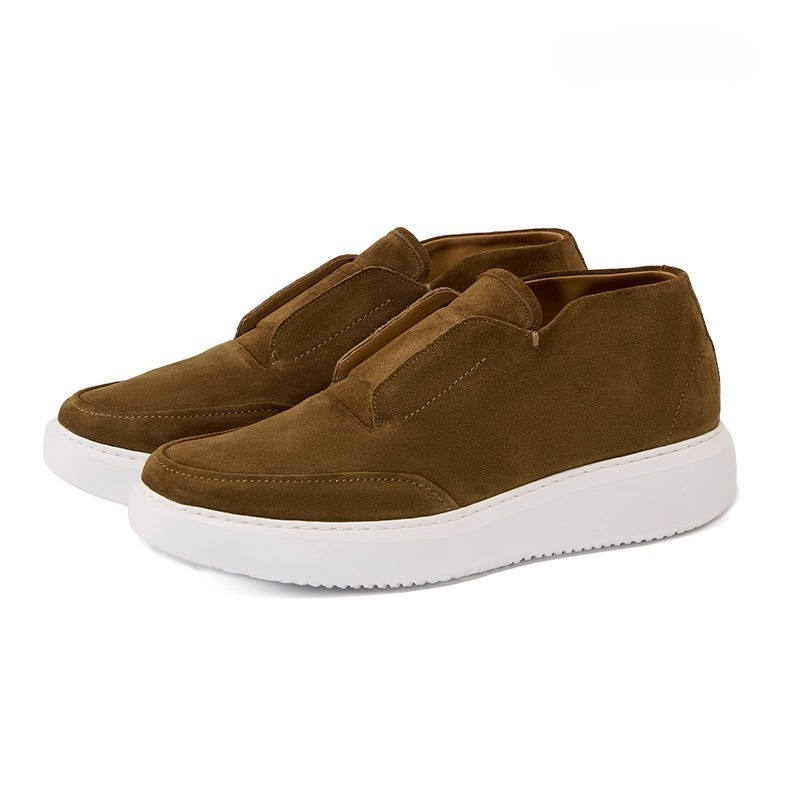 Men Skate Shoes Genuine Leathe - Leather Work Boots ulasan dan harga