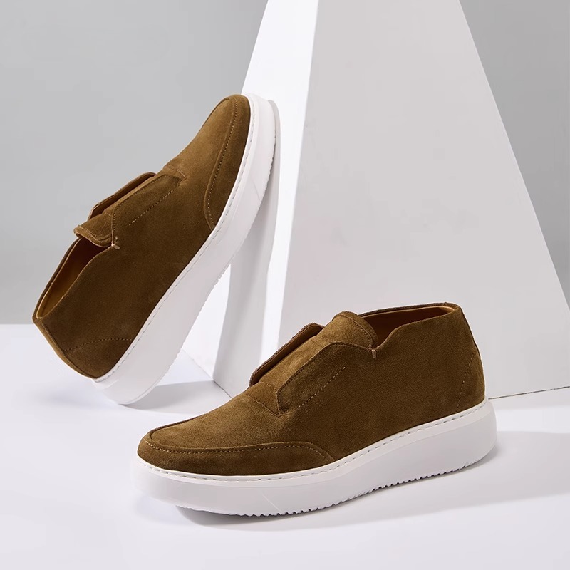 Men Skate Shoes Genuine Leathe - Leather Work Boots ulasan dan harga