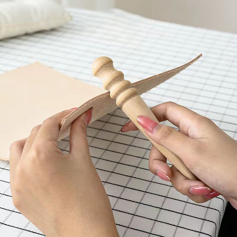 Wooden leather, solid wood rou - Used Leatherwork Tools ulasan dan harga