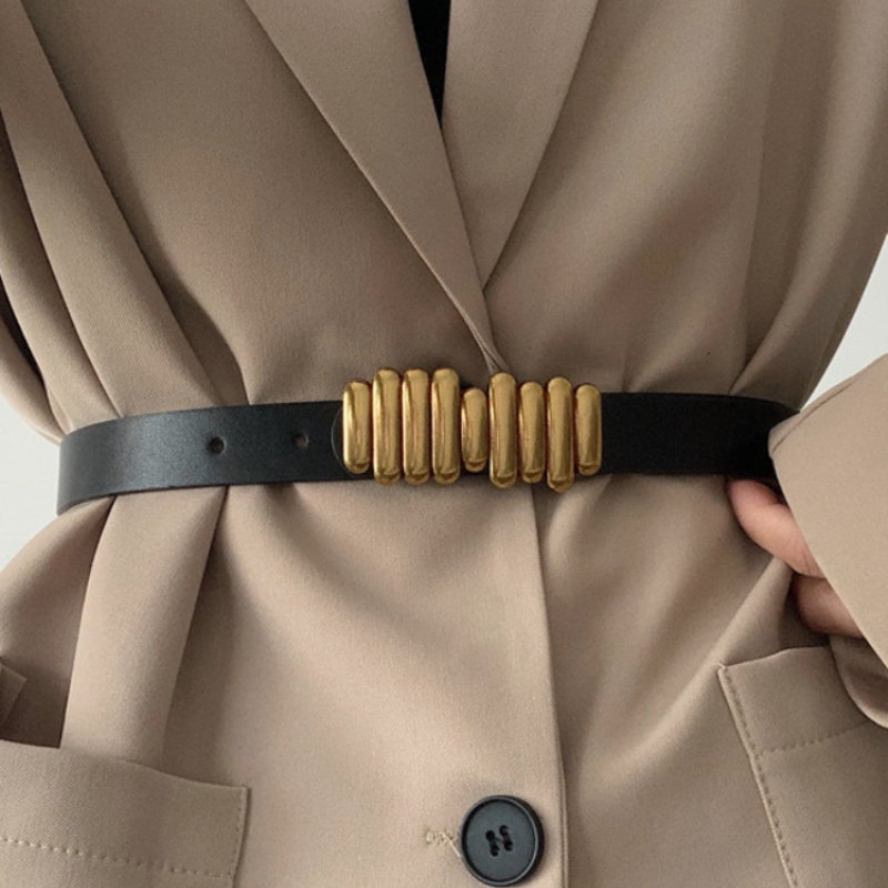 Fashion Female Elastic Belt Th - Leatherwork Rings ulasan dan harga