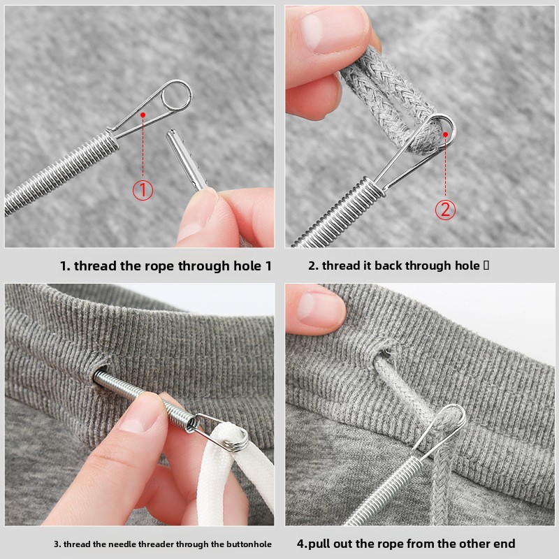 1/5pcs Bendable Spring Drawstr - Waxed Thread Linen ulasan dan harga
