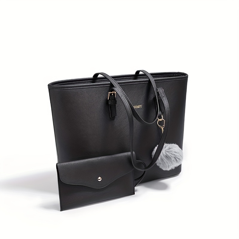 2PC+women shoulder tote handba - Leather Work Laptop Bag ulasan dan harga